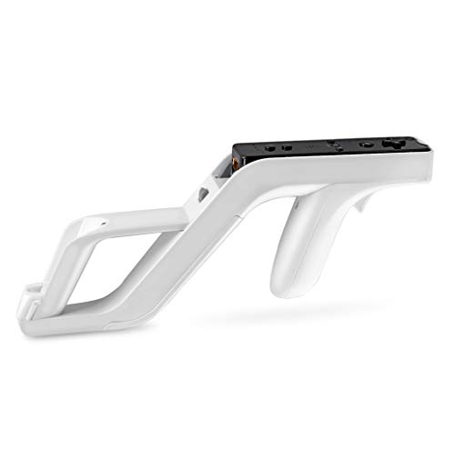 Tnp Zapper Gun For Nintendo Wii Wireless Blaster Remote Wiimote Controller Game Attachment, Links Remote Nunchuk For Shooting Sport Games Light White #TOP1