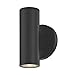 Design Classics LED Black Outdoor Wall Light Cylinder Up/Down 3000K