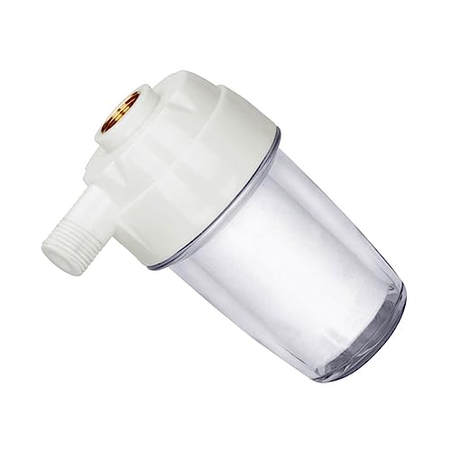 BAZEITFLOW Prefiltro de Agua Reutilizable Cocina y Ducha Filtración Física sin Electricidad Transparente de Reemplazar Sedimentos y Hogar