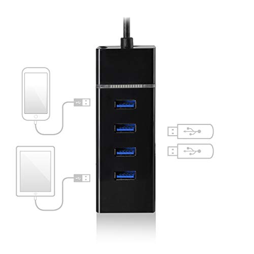 Ewent Hub Usb C, 4 Porte Usb 3.1, Porta Alimentazione Usb C, Adattatore Usb C A Usb Otg, Hub Usb Type C Per Macbook Air/Pro M2 M1, Ipad Air/Pro, Surface Pro 8/7, Mac Mini, Galaxy S22, Ecc - EW1137 - 4