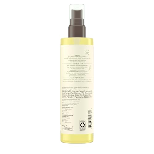 Aveeno Daily Moisturizing Body Oil Mist with Oat & Jojoba Oil for Dry Sensitive Skin, Nourishing Body Spray for Smoother Skin, Paraben-, Silicone- & Alcohol-Free, Twin Pack, 6.7 fl. oz, 2 Pack - Image 6