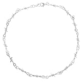 Qualité exceptionnelle : fabriqué avec des matériaux de haute qualité, ce collier offre une finition et une durabilité, garantissant qu'il reste un pour les années à venir, chaîne de bras en dentelle noire, bracelet en fil de fer barbelé