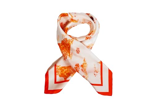 William & Lauren Women’s 100% Silk Oklahoma State University Toile Scarf – Officially Licensed Collegiate Accessory2