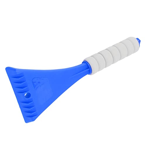 Eujgoov Car Windshield Shovel, Ergonomic EVA Handle Snow Remover with Effort-Saving Design, Portable Ice Scraper for Winter Use, 10.6x4.1 Inches (Blue)