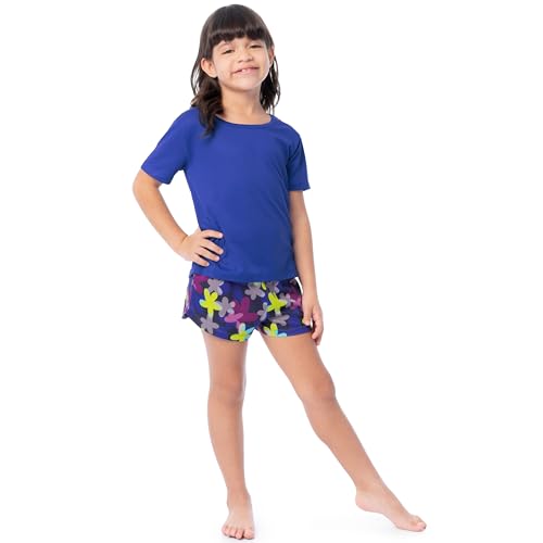 Fruit of the Loom girls Getaway Loose Fit 4-piece Pajama Set4