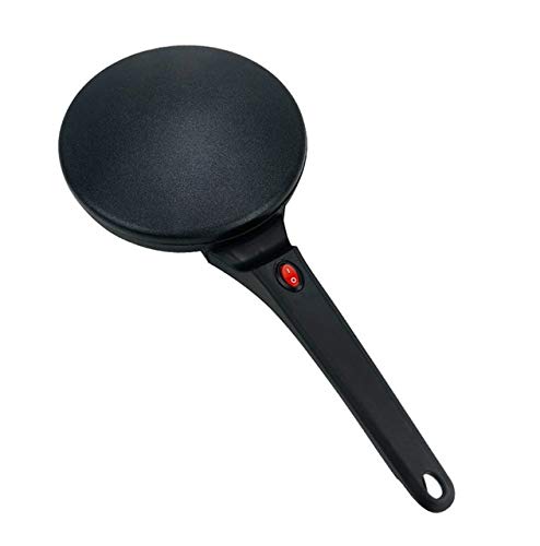 Crêpière électrique antiadhésive et pan gâteau noir pour cuisson rapide de pizza de table