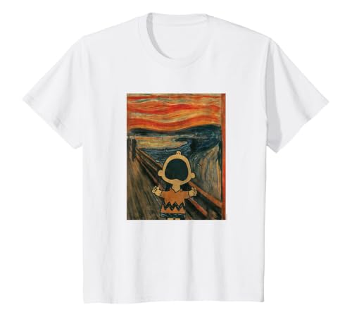 Peanuts - Charlie Brown - Scream T-Shirt, Youth, White, Large