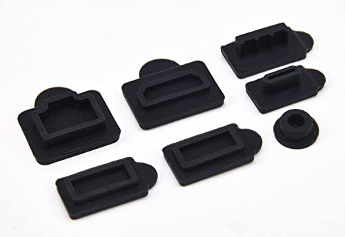 7Pcs Ps5 Silicone Anti Dust Plugs Set, Usb Hdmi Lan Type-C Interface Dustproof Cap For Sony Playstation 5 Host, Playstation 5 Console Anti-Scratch Anti-Fall Protector #TOP3