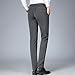Men Stretch Fashion Business Pants Straight Slim Commercial Activity Trousers Fall Casual Formal Straight Pants Grey