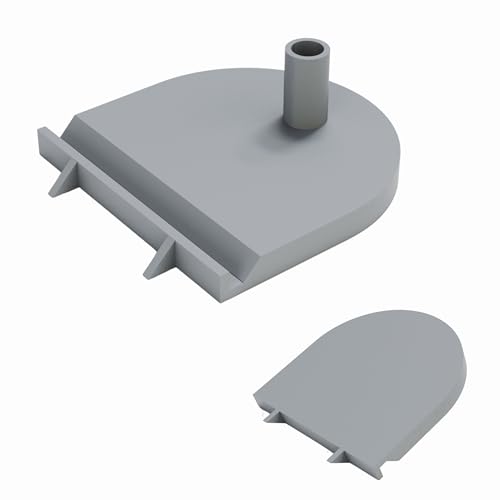 Sintrix Fab Soporte compatible con IKEA Pax Hasvik Grimo armario de puerta corredera – Repuesto para parte nº 124341 fijación de carril guía