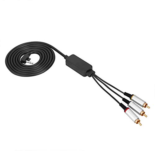 Mugast Audio Video Cable 1.5M For Psp 2000 3000, Video Av Component Adapter Cable Replacement, Necessary Accessory For The Game Players #TOP1