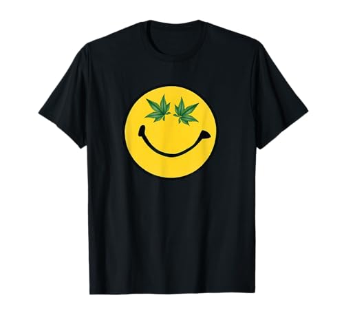 Smile Face Marihuana Eyes for Potheads T-Shirt T-Shirt