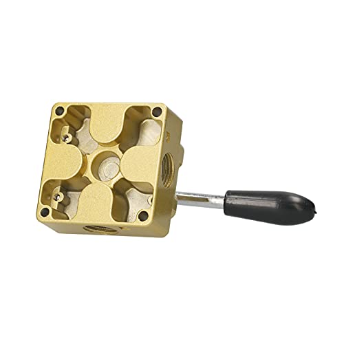 Válvula manual de aire de hierro fundido de 1/2 pulgada y 4 vías para control industrial 5