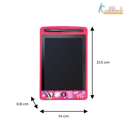 Image of Peppa LCD Tablet, 8.5 Inch Electronic Drawing Pad & Tablet for Kids, Rewritable LCD Board, Toddler Travel Slate for Boys & Girls, Birthday Gift for 3 4 5 6 7 8 9 Year, Peppa Theme Color