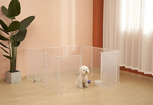 Allisandro-Small-Pet-Playpen-Small-Animal-Cage-for-Indoor-Outdoor-Use-Foldable-Yard-Fence-for-Small-Animal-Puppy-Kitten-Guinea-Pigs-Bunny-Turtle-Hamster Foldable Yard Fence for Small Animal