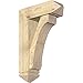 Ekena Millwork BKT0806X24X36LEC03RDF Legacy Arts and Crafts Rough Sawn Bracket w/Offset Brace, Douglas Fir