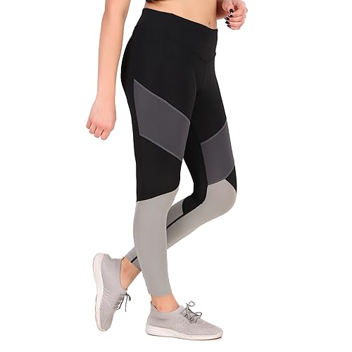 Image of ReDesign Apparels Nylon Gym Wear Leggings Workout Pants Stretchable Tights for Women