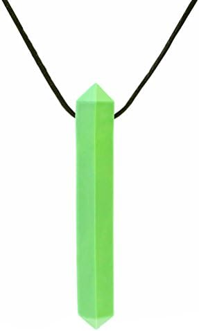 ARK's Krypto-Bite XT Chewable Gem Necklace Chew Jewelry (Extra Tough, Green)