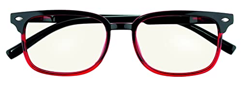 De Tomaso Gafas de Lectura Unisex Adulto, negro rojo, Talla única