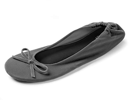 Image of Velvet Foldable Flats for Women, Portable Ballet Shoes for Travel & Events