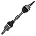 Detroit Axle - Front 2pc CV Axles for Dodge Avenger Journey Chrysler 200 Sebring, 2 CV Axles Assembly Set Replacement