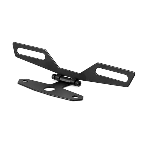 Support plaque d'immatriculation pliable universel feu arrière moto