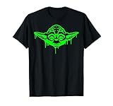 Star Wars Yoda Neon Tonal Green Oozing Face Drip T-Shirt T-Shirt