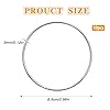 10 Pcs 2.5 Inch Metal Rings for Craft Silver Hoops Floral Macrame Hoops Rings for DIY Crafts Macrame Dream Catcher Supplies(Silver,2.5 inch) #1