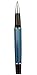 Xezo Brass Fine Rollerball Pen in French Blue Metallic Color, Diamond-Cut Engraved, Platinum Plated, Serialized (Incognito Blue R)