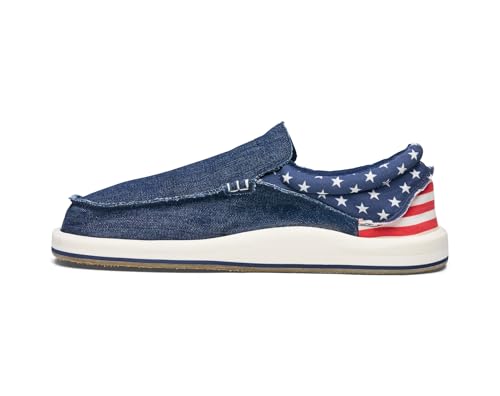 Image of Sanuk Mens Chiba Loafers for Men | Mens Shoes | Slip On Shoes for Men | Men's Slip-on Loafers | Comfort Foam Footbed