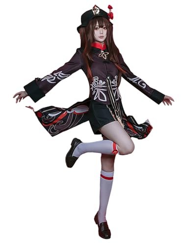 OSIAS Genshin Impact Hutao Cosplay Outfit Hutao Costume(XXXL), 3XL