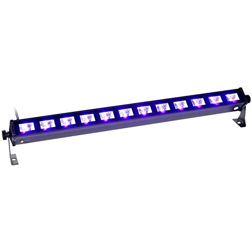 LIGHT4ME LED BAR UV 12 + White Party Light Bar Disco Efecto de luz con mando a distancia