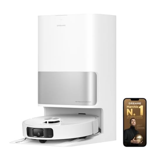 DREAME L10s Ultra Gen 2 Robot Aspirapolvere e Lavapavimenti con MopExtend RoboSwing, Aspirazione 10.000 Pa, Stazione Base Automatica, 32 Livelli di Acqua,Batteria da 240 Min