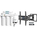 APEC Water Systems ROES-50 Essence Series Top Tier 5-Stage WQA Certified Ultra Safe Reverse Osmosis & Mounting Dream TV Wall Mount for 32-65 Inch TV, TV Mount with Swivel and Tilt