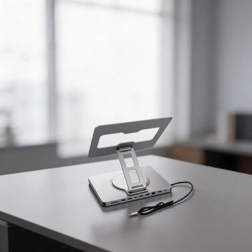 Support ordinateur portable 10 en 1 pour bureau ergonomique - 5