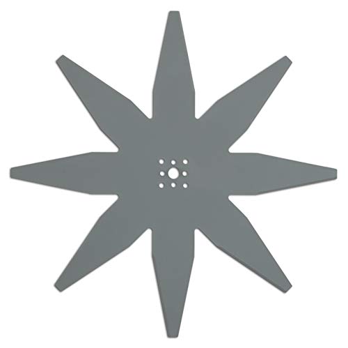 ARNOLD 1111-S6-0031 - Lama per Tosaerba AR7 Compatibile con Ambrogio, Lizard, Stiga e Wiper Märoboter, 290 mm/8 Taglienti, Colore: Grigio