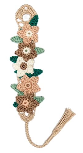 Handmade Crochet Floral Bookmark - Perfect for Mother's Day, Planners, and Book Clubs - Unique Gift for Mom and Book Lovers