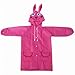 GLOGLOW Drying Supplies Cartoon Animal Design, Lightweight 200g, Adjustable Collar, for Outdoor Activities Children's Raincoat, Nan (Pink)