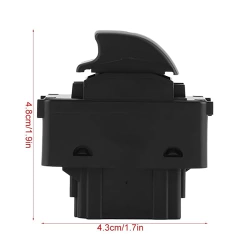 Bouton commande lève-vitre Peugeot 207 6490.E2 avec gestion centralisée haute précision - 6
