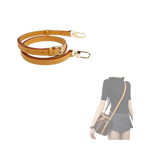 Image of DGAZ Vachetta Leather Adjustable Crossbody Strap for Speedy Bag with Gift Box, Handmade Shoulder Strap