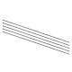QUARKZMAN 5 Stück Runde Stahlmetallstangen, 1,9 mm x 200 mm Hochgeschwindigkeitsstahl (HSS) Drehbankstangenwerkzeug, für Wellengetriebe, Langweilmaschinen, Miniatur-DIY-Bastelarbeiten