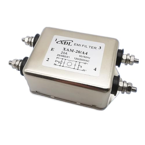 Filtro monofásico 220V XAM-20/A4 de 20A y 10A para control de interferencias 5