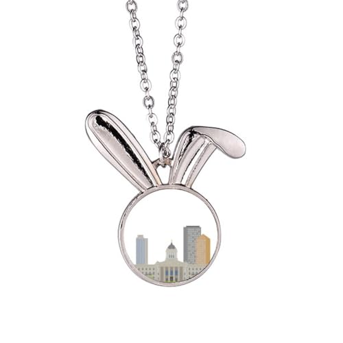 Collier lapin Canada hypoallergénique gravure nette qui ne ternit pas