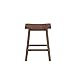 Boraam Sonoma Counter Height Saddle Stool, 24-Inch, 1-Pack, Barnwood Wire-Brush