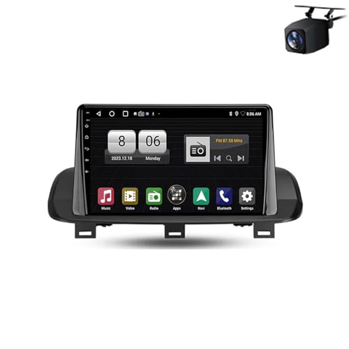Radio de Coche Audio Estéreo 2 DIN para Nissan X-Trail 4 T33 Rogue 3 2020-2021 HD Pantalla Tactil Radio Reproductor Reproductor de Internet, Bluetooth, WiFi, 8 Nuclear 4G+64G
