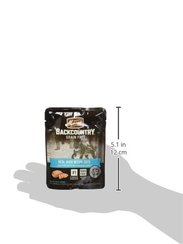 Merrick Backcountry Grain Free Gluten Free Premium High Protein Wet Cat Food, Duck Recipe Cuts With Gravy - (Pack of 24) 3 oz. Pouches