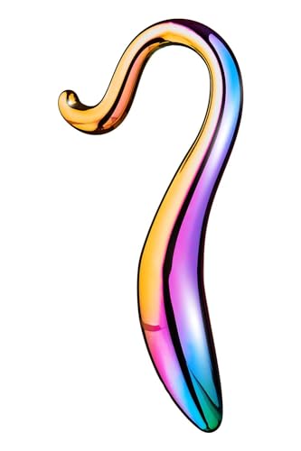 Dream Toys Glamour Glass Elegant Curved Dildo Multicolor 18 cm