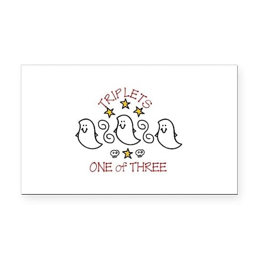 CafePress Triplets Rectangle Car Bumper Magnet