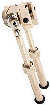 Hunting Explorer V8 Rifle Bipods Can Be Tilted 360 Degrees, Tactical Bipod 6.5-9 Inch Picatinny Rail Folding Tripod Adjustable Rail Clamp