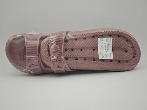 Waysoland Cozyslides Original Damen Herren,Badelatschen Damen Sandalen mit Verstellbaren Schnallen Rutschfest Schnell Trocknend Super Bequeme Dicke Sohle Wolkenschuhe(Rot,39/40 EU)